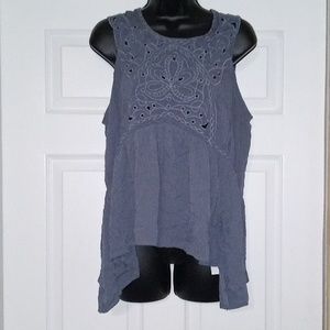 Eyeshadow, large bluish Gray top